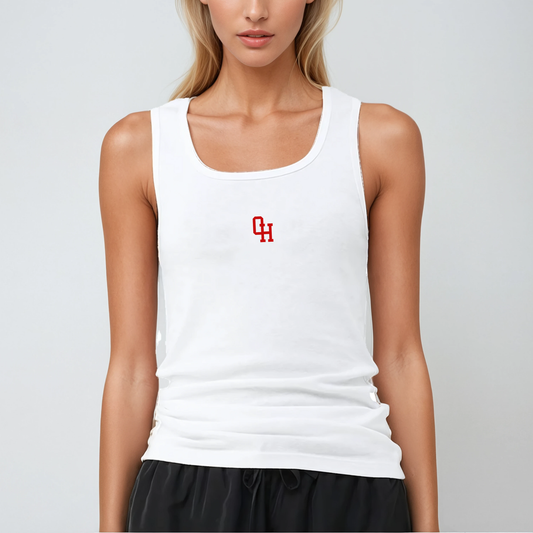 Iconic Ohio Embroidered Ribbed Tank