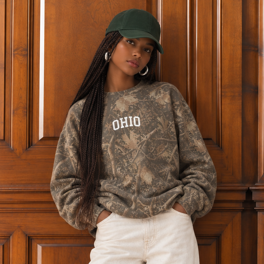 Ohio Tree Camo Sweatshirt - Green