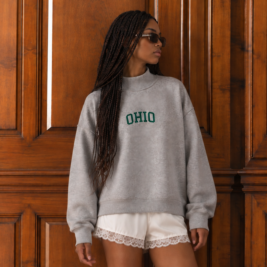 Ohio Campus Mockneck Sweatshirt - Green