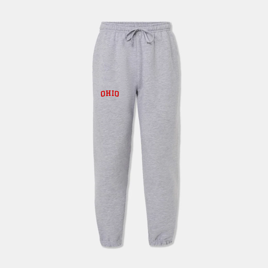 Ohio Embroidered Sweatpants - Heather Gray