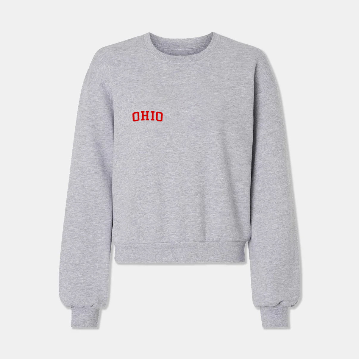 Ohio Embroidered Crewneck - Heather Gray