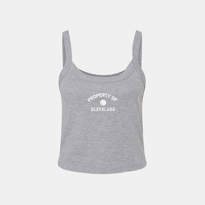 Property of Cleveland Cropped Tank