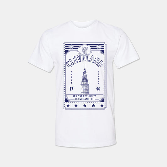 Return to Cleveland T-shirt - White/Navy