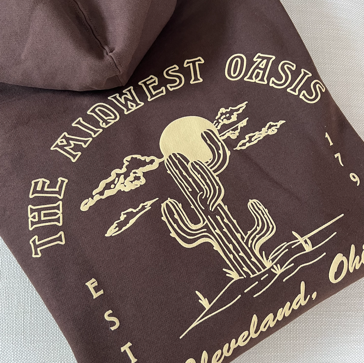 The Midwest Oasis Hoodie - Brown