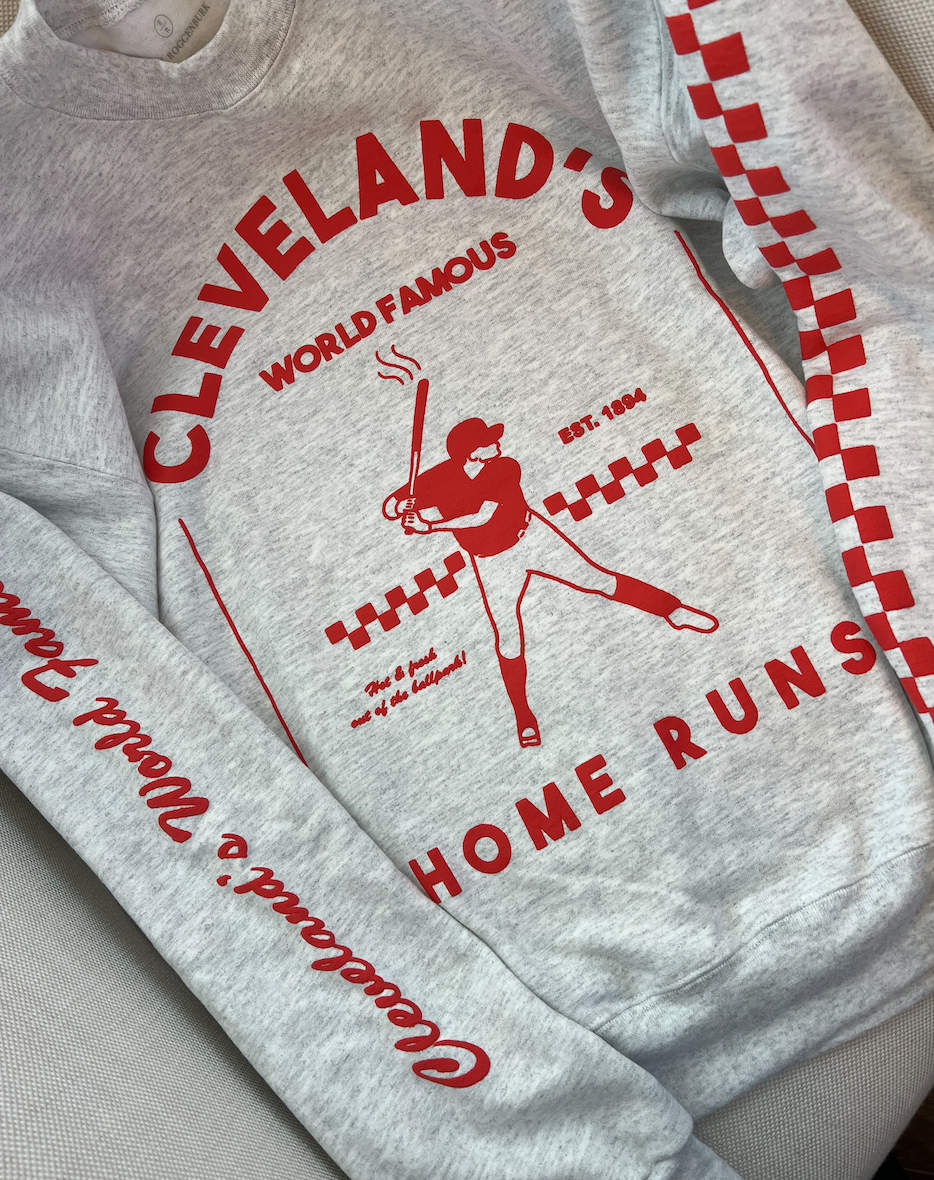 World Famous Home Runs Crewneck - Ash