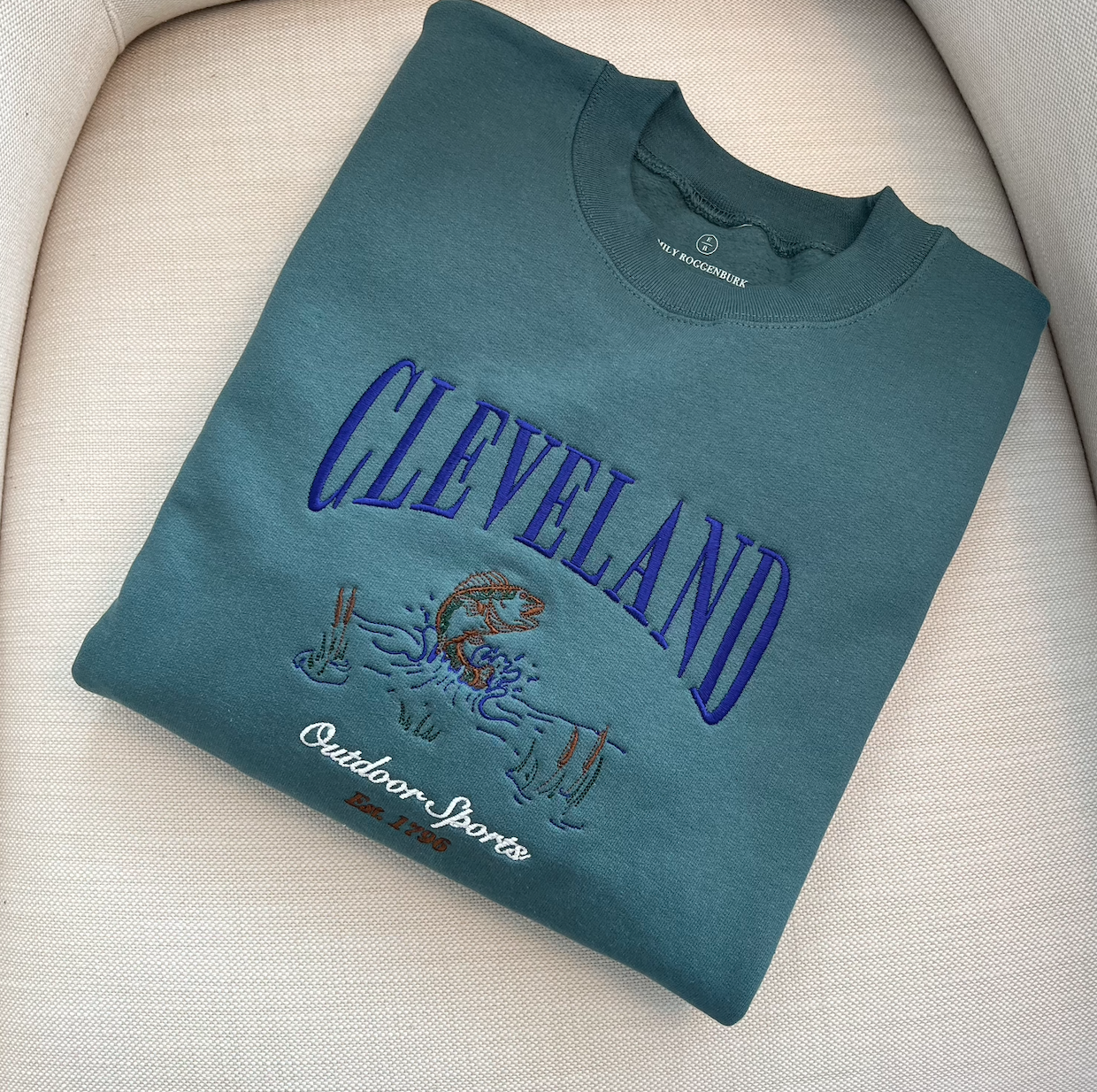 Cleveland Outdoor Sports Summer Crewneck - Deep Teal