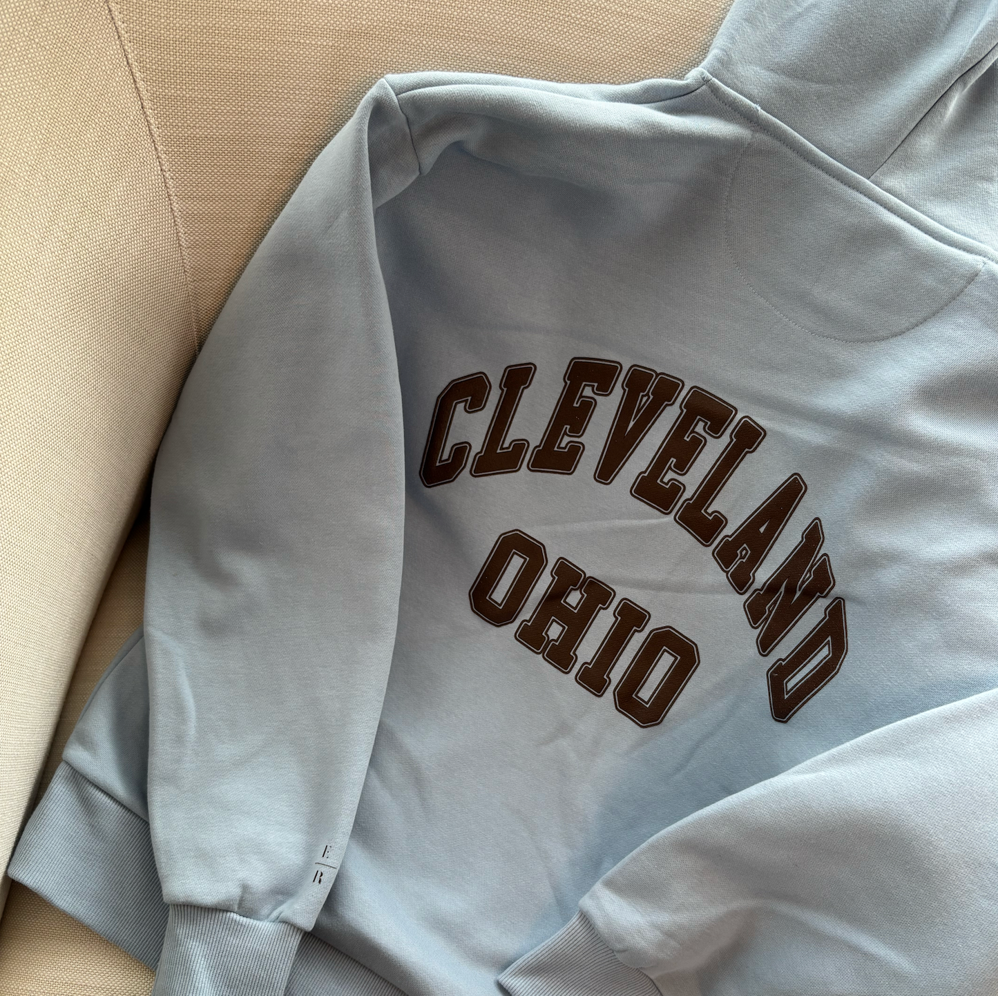 Rooted In Ohio Hoodie - Baby Blue