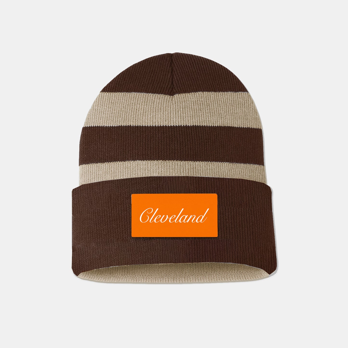 Cleveland Striped Beanie