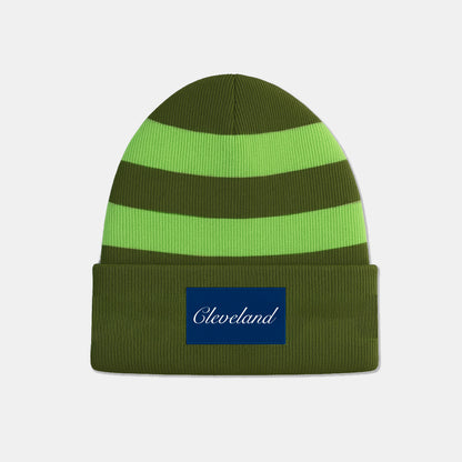 Cleveland Striped Beanie