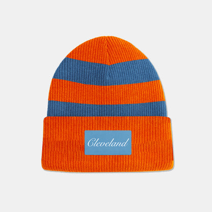 Cleveland Striped Beanie