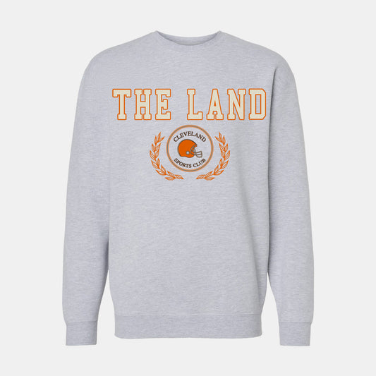 The Land Sports Club Crewneck Sweatshirt - Heather Gray