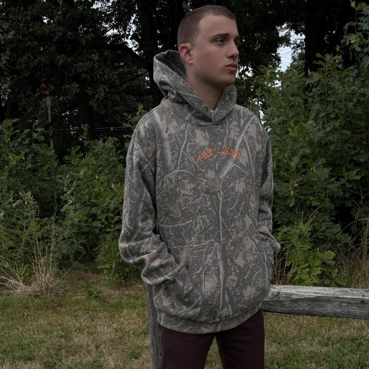 The Land Faded Camo Hoodie