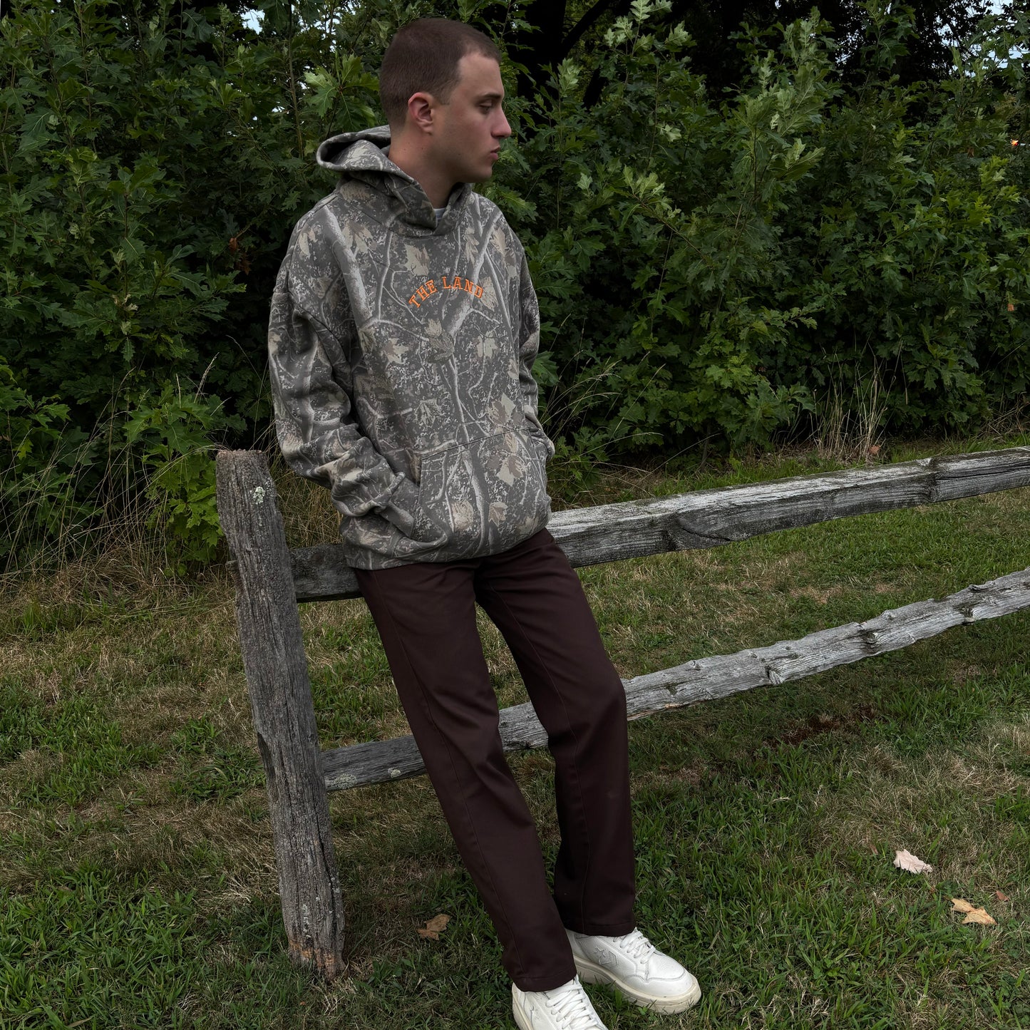 The Land Faded Camo Hoodie