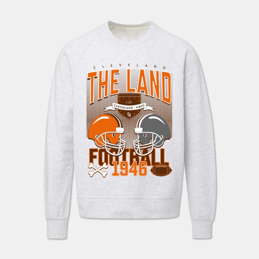 The Land Football Retro Crewneck - Ash