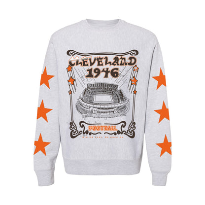 We Rock On Crewneck Sweatshirt with Stars