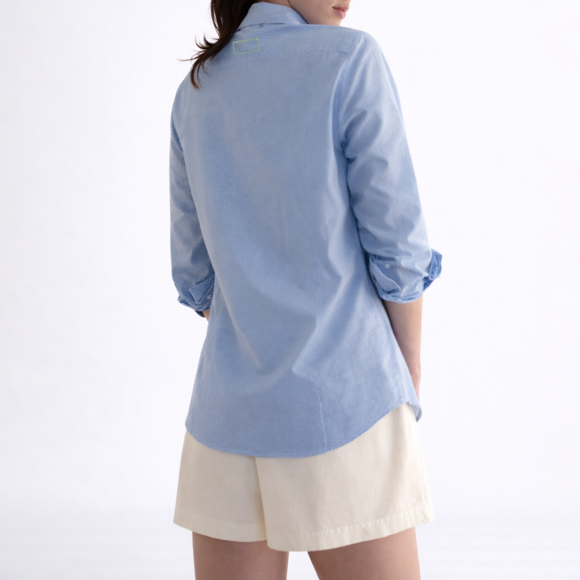 Women Within Cotton Gingham Button-Down