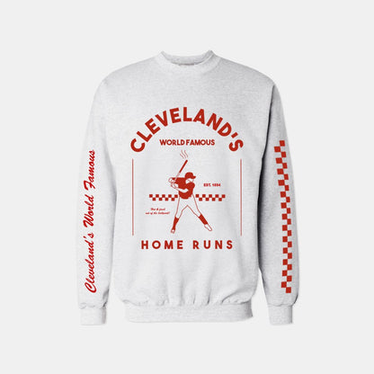 World Famous Home Runs Crewneck - Ash