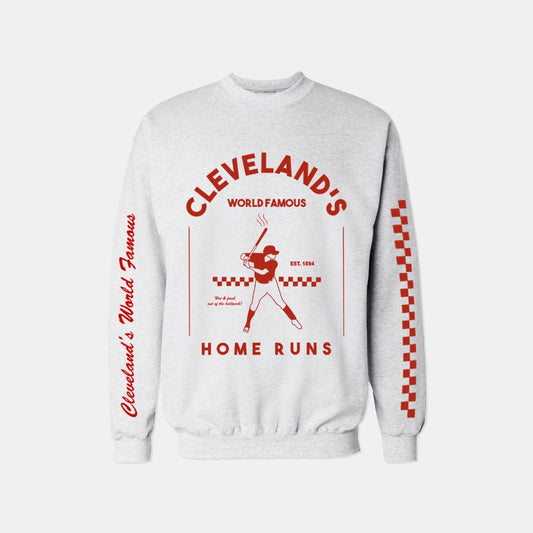 World Famous Home Runs Crewneck - Ash