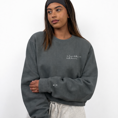 All There Was Worth Knowing Boxy Crewneck