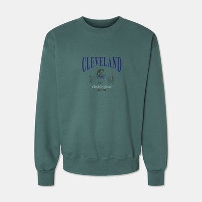 Cleveland Outdoor Sports Summer Crewneck - Deep Teal