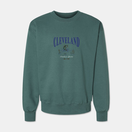 Cleveland Outdoor Sports Summer Crewneck - Deep Teal